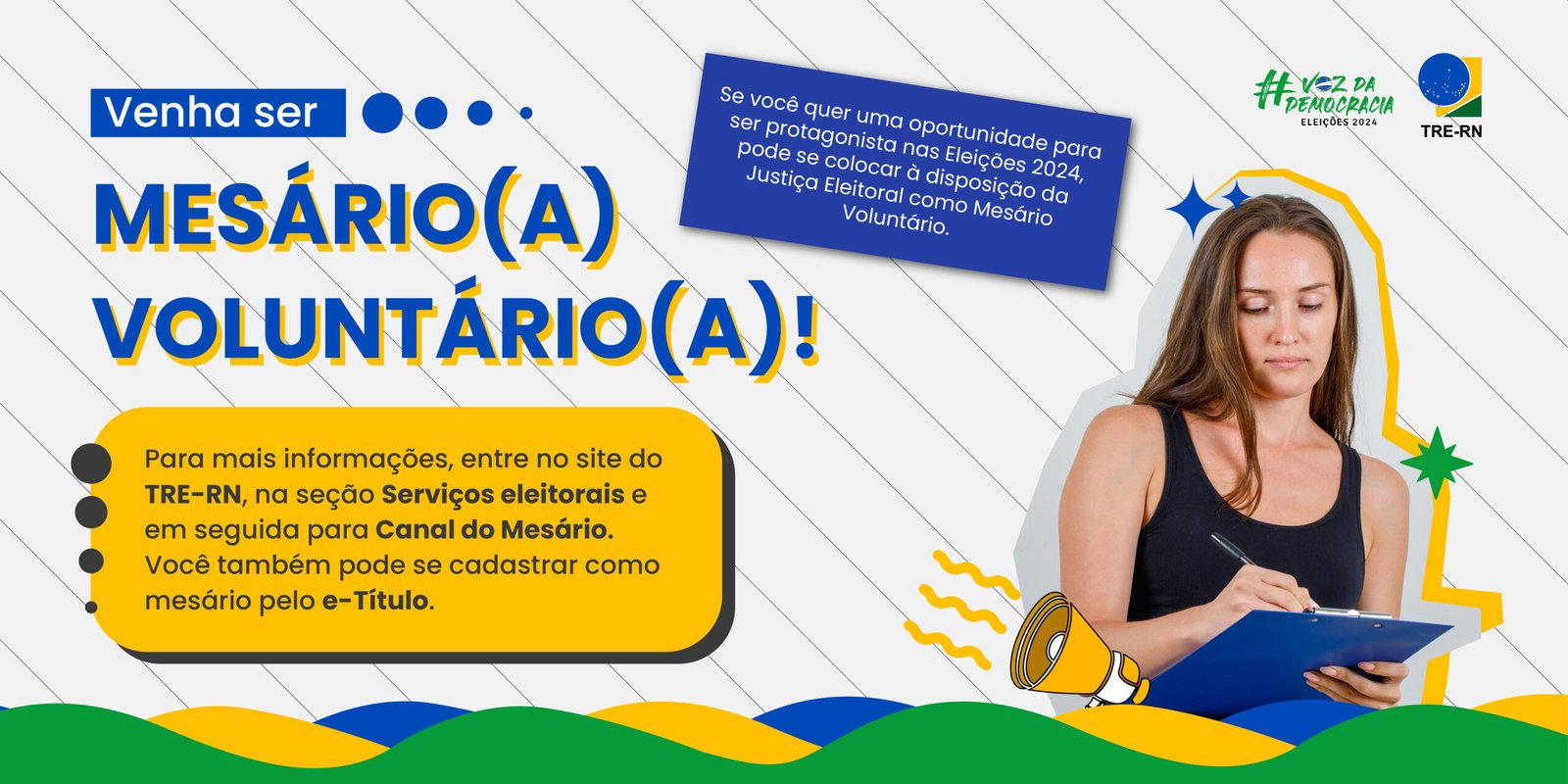 Tribunal Superior Eleitoral abre cadastro para mesários voluntários das eleições de 2026