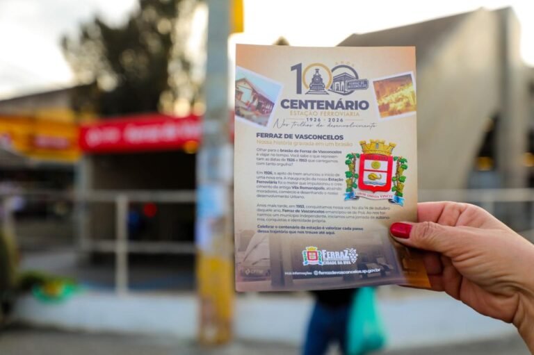 Prefeitura de Ferraz comemora centenário da estação com anúncio de obras na região central